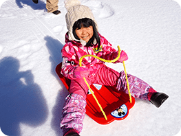 雪そりゲレンデ